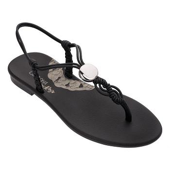 Ipanema Macrame Sandaler Dam Svarta Sverige SA3029874